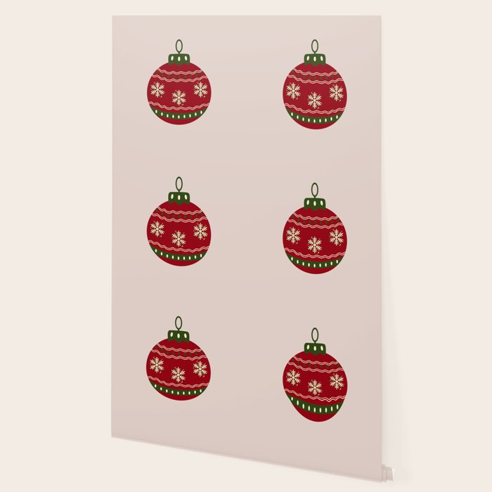 Christmas Bauble Red Wallpaper Gallery Image 2