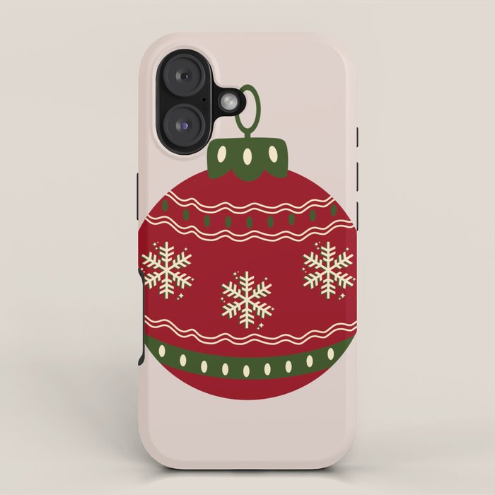 Christmas Bauble Red iPhone Case Gallery Image 1