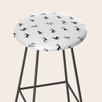 Reindeer animal art pattern Stool Gallery Image 2