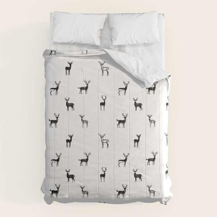 Reindeer animal art pattern Comforter Gallery Image 1
