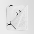 Reindeer animal art pattern Throw Blanket Gallery Image 3