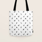 Reindeer animal art pattern Tote Bag Gallery Image 1