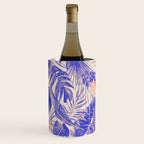 Blue and pink leafy jungle J Wine Chiller Gallery Image 2