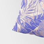 Blue and pink leafy jungle J Pillow Sham Gallery Image 4