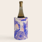 Blue and pink leafy jungle J Wine Chiller Gallery Image 1