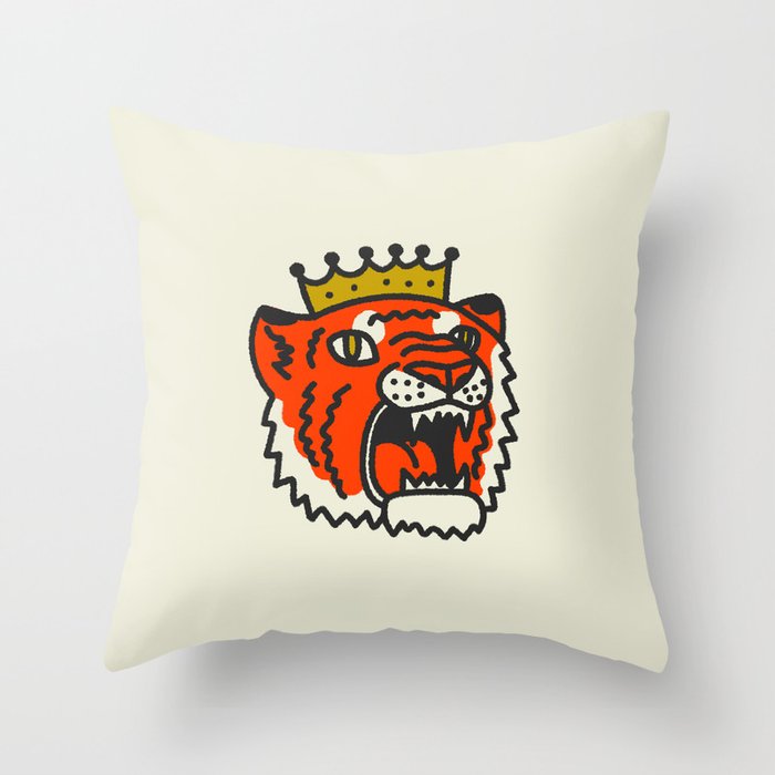Tiger King Throw Pillow Gallery Image 1