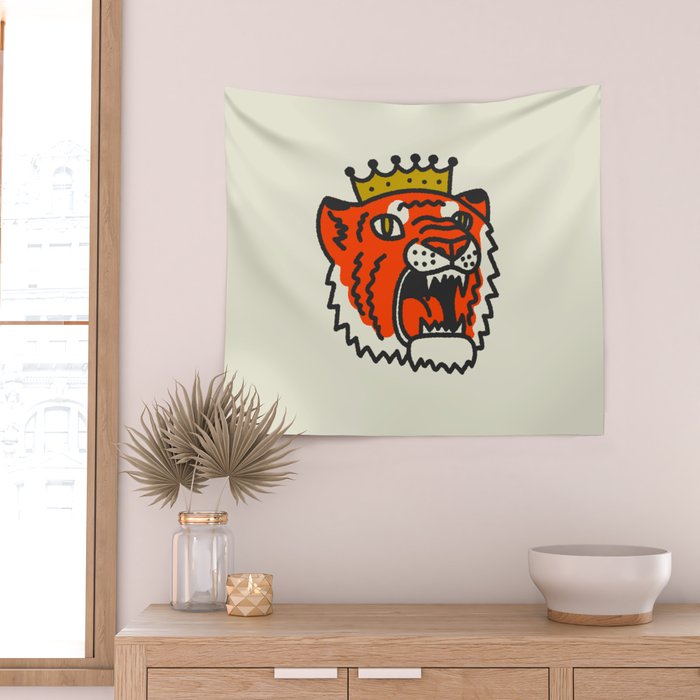 Tiger King Wall Tapestry Gallery Image 2