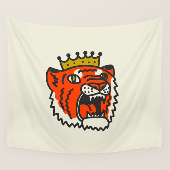 Tiger King Wall Tapestry Gallery Image 4