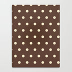 Vintage polka dots baroque brown & cream Notebook Gallery Image 4