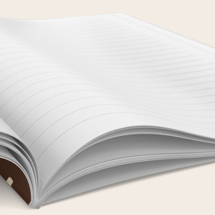 Vintage polka dots baroque brown & cream Notebook Gallery Image 2