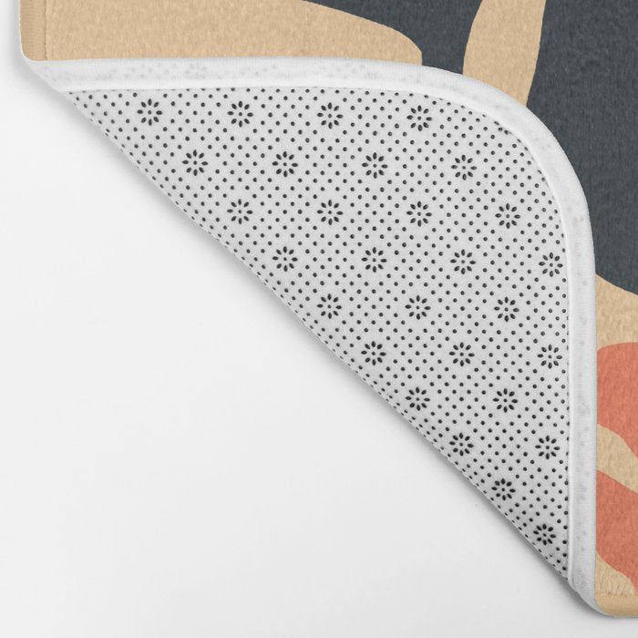 Midcentury Hibiscus Bath Mat Gallery Image 2