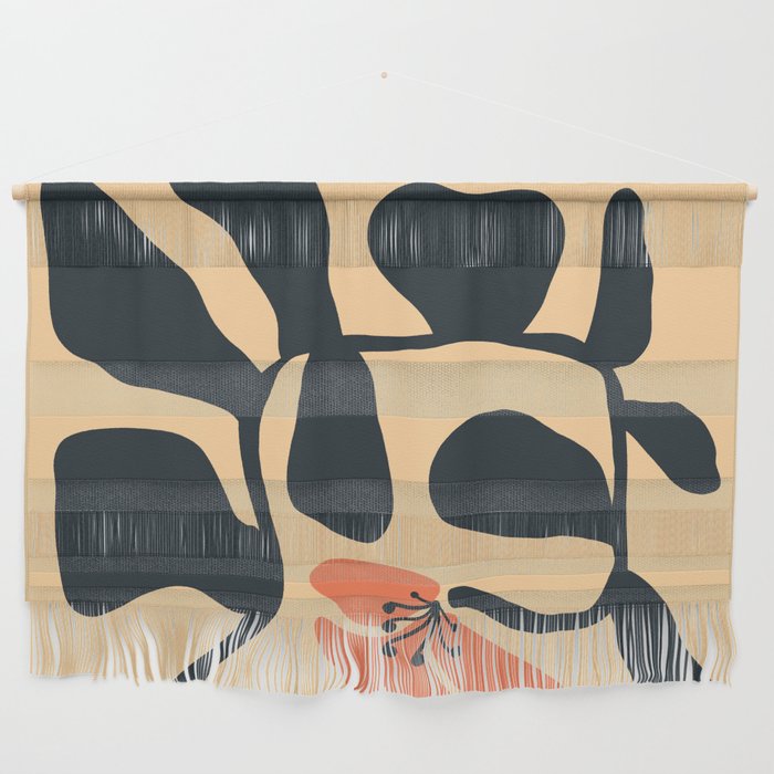 Midcentury Hibiscus Wall Hanging Gallery Image 1