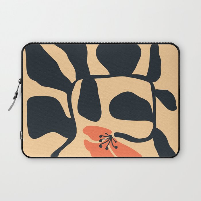 Midcentury Hibiscus Laptop Sleeve Gallery Image 1