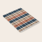 fall plaid - navy, orange & tan Notebook Gallery Image 2