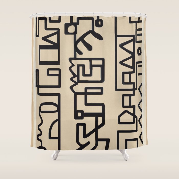 Abstract Line Movement 09 Shower Curtain Gallery Image 1