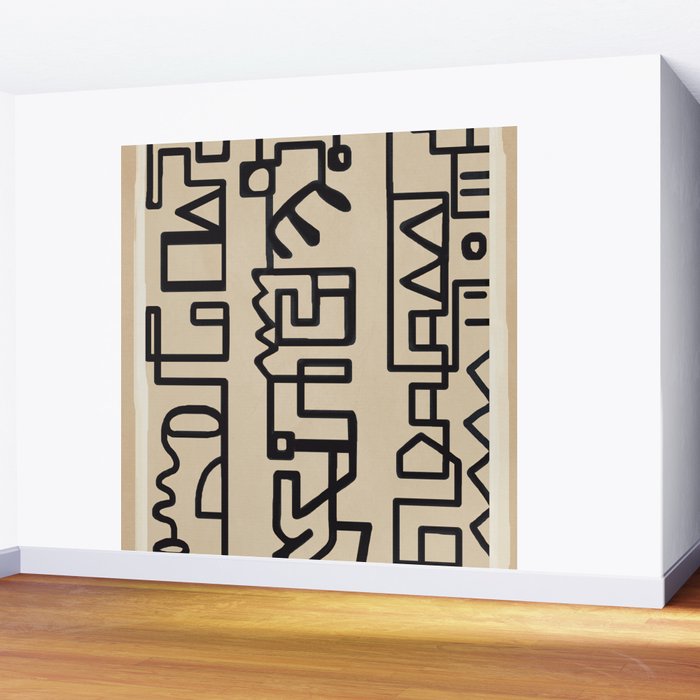 Abstract Line Movement 09 Wall Mural Gallery Image 2