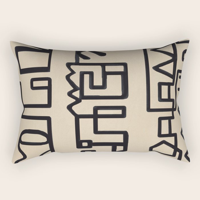 Abstract Line Movement 09 Rectangular Pillow