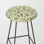 Doodles Pattern Stool Gallery Image 2