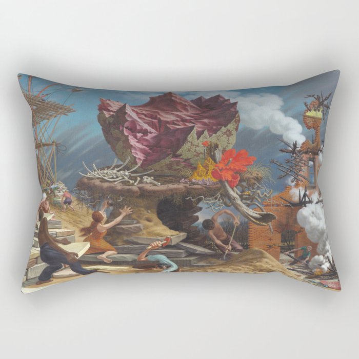 Peter Blume - The Rock Rectangular Pillow Gallery Image 1