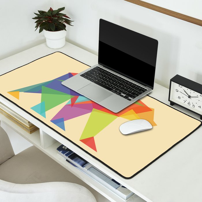 Fractal Geometric bear Desk Mat Gallery Image 2