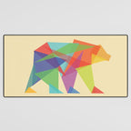 Fractal Geometric bear Desk Mat Gallery Image 3