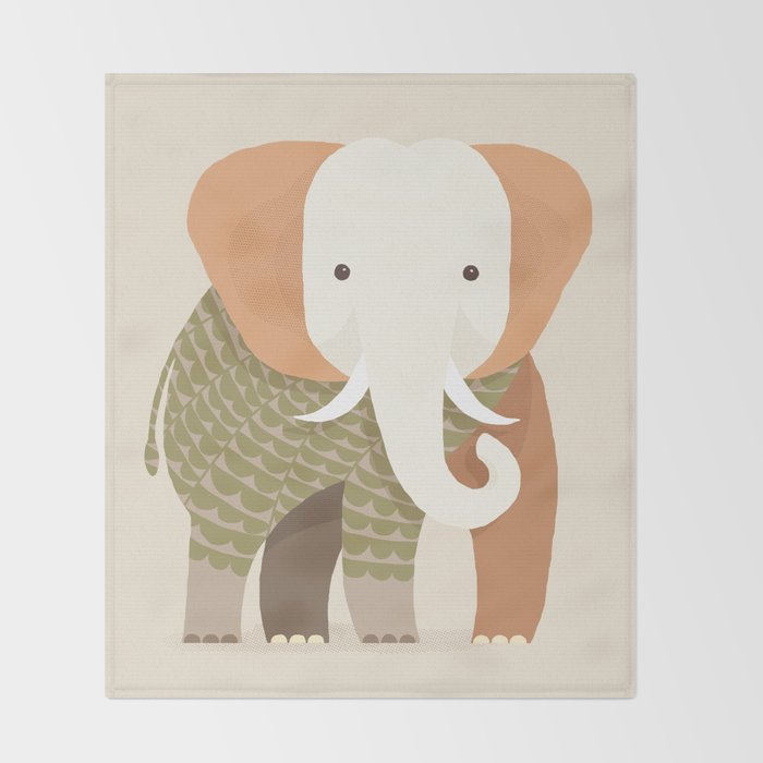 Whimsical Elephant Throw Blanket Gallery Image 2