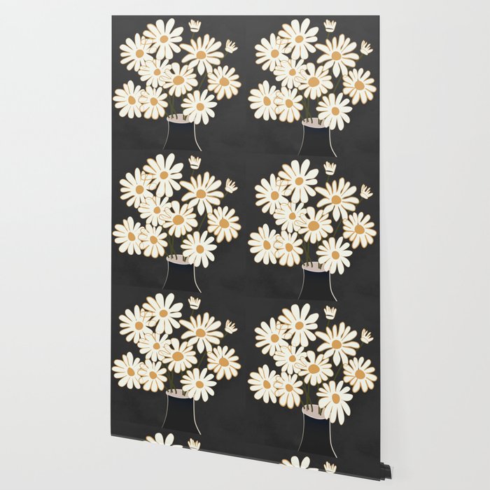 White Daisy Bouquets in Vase 4 Wallpaper Gallery Image 2