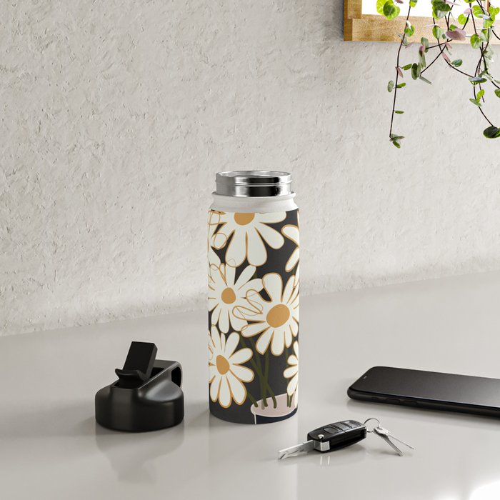 White Daisy Bouquets in Vase 4 Water Bottle Gallery Image 4