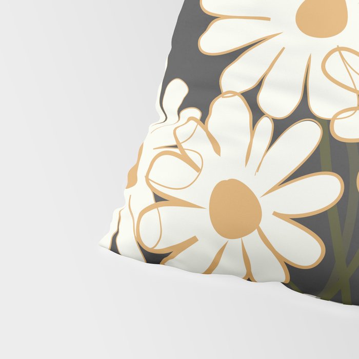 White Daisy Bouquets in Vase 4 Pillow Sham Gallery Image 4