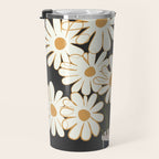 White Daisy Bouquets in Vase 4 Travel Mug Gallery Image 3
