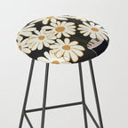 White Daisy Bouquets in Vase 4 Stool Gallery Image 2