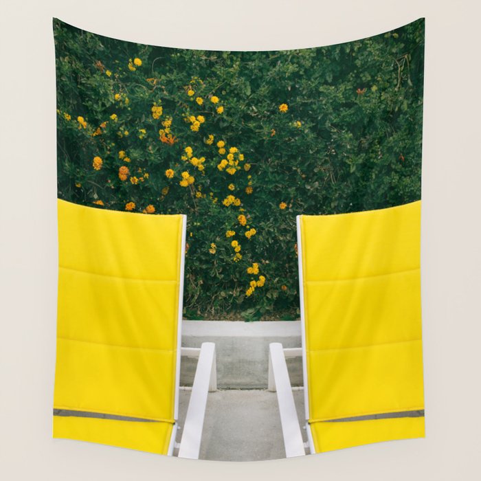 Poolside in Palm Springs Wall Tapestry Gallery Image 4