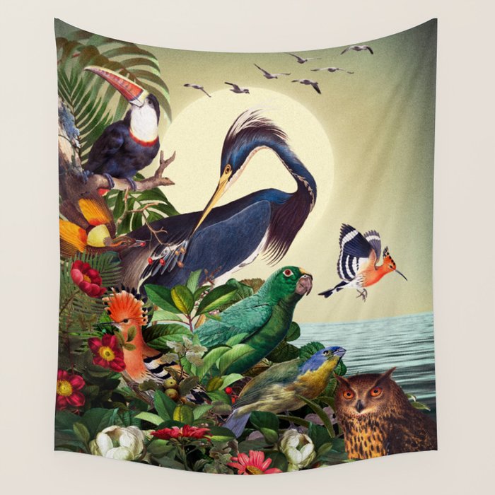 World of Birds Wall Tapestry Gallery Image 4
