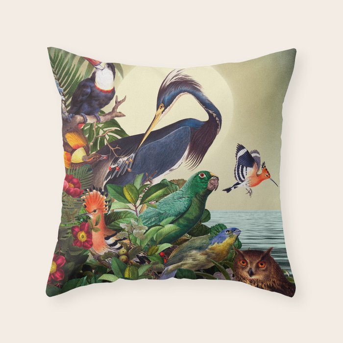 World of Birds Throw Pillow Gallery Image 6