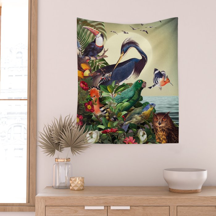 World of Birds Wall Tapestry Gallery Image 2