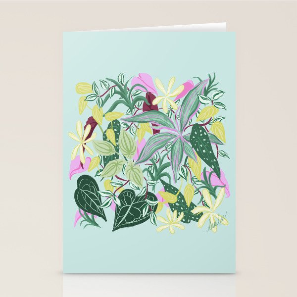 Crowded Houseplants Stationery Card Gallery Image 2