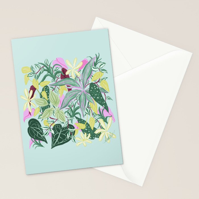 Crowded Houseplants Stationery Card Gallery Image 2
