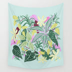 Crowded Houseplants Wall Tapestry Gallery Image 4