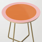 Groovy Dot Pink and Orange Minimalist Side Table Gallery Image 2