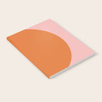 Groovy Dot Pink and Orange Minimalist Notebook Gallery Image 2