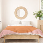 Groovy Dot Pink and Orange Minimalist Duvet Cover Gallery Image 3