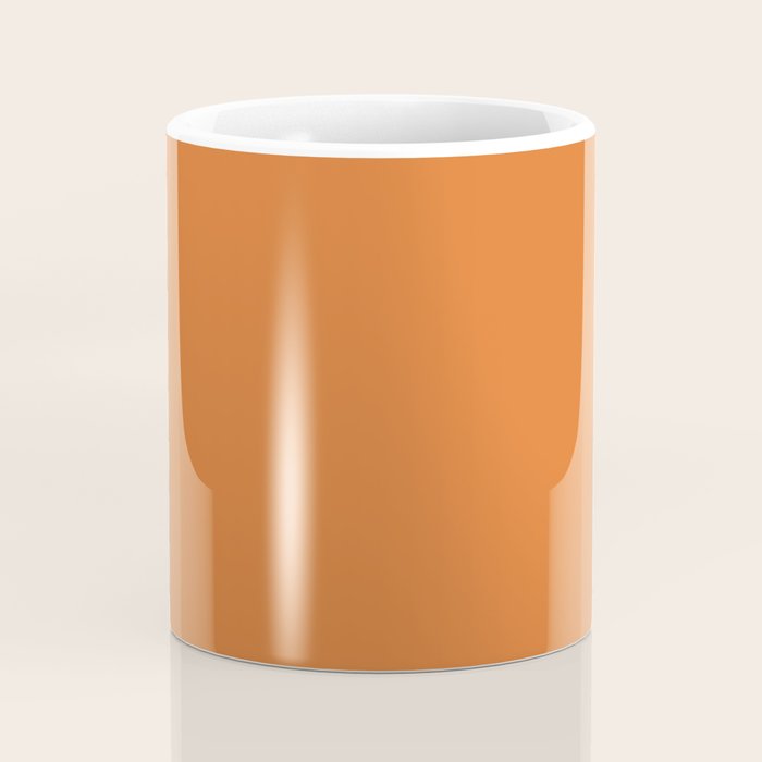 Groovy Dot Pink and Orange Minimalist Coffee Mug Gallery Image 4