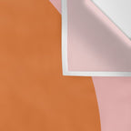 Groovy Dot Pink and Orange Minimalist Wall Tapestry Gallery Image 3