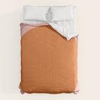 Groovy Dot Pink and Orange Minimalist Comforter Gallery Image 6