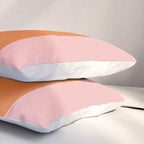Groovy Dot Pink and Orange Minimalist Pillow Sham Gallery Image 3