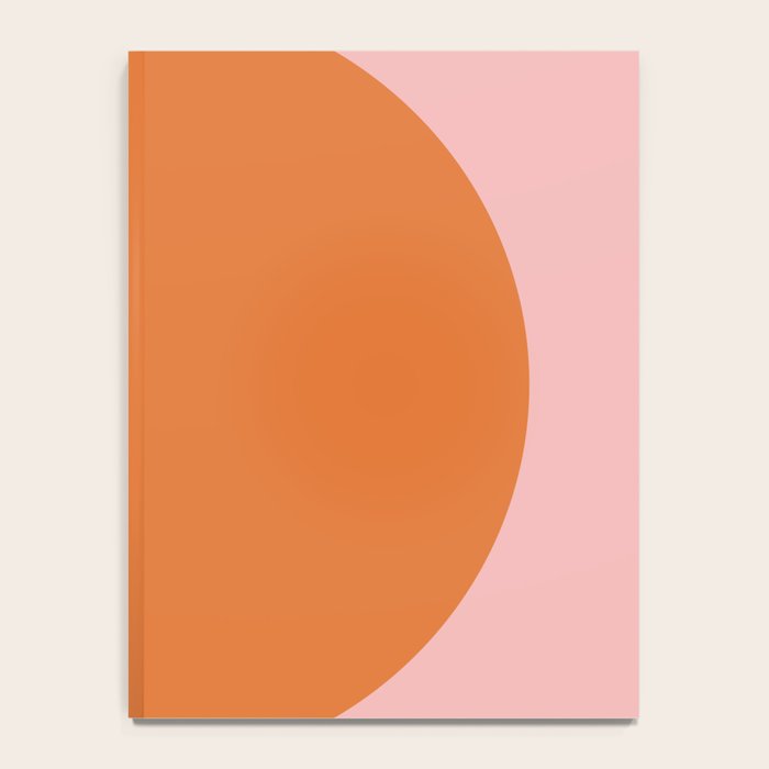 Groovy Dot Pink and Orange Minimalist Notebook Gallery Image 4