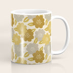 Warm Neutral Floral Pattern Coffee Mug Gallery Image 1