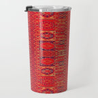 Orange Traditional Moroccan Berber Rug Design B30 Travel Mug Gallery Image 3
