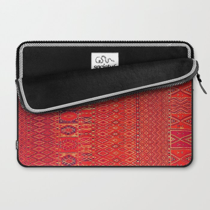 Orange Traditional Moroccan Berber Rug Design B30 Laptop Sleeve Gallery Image 2
