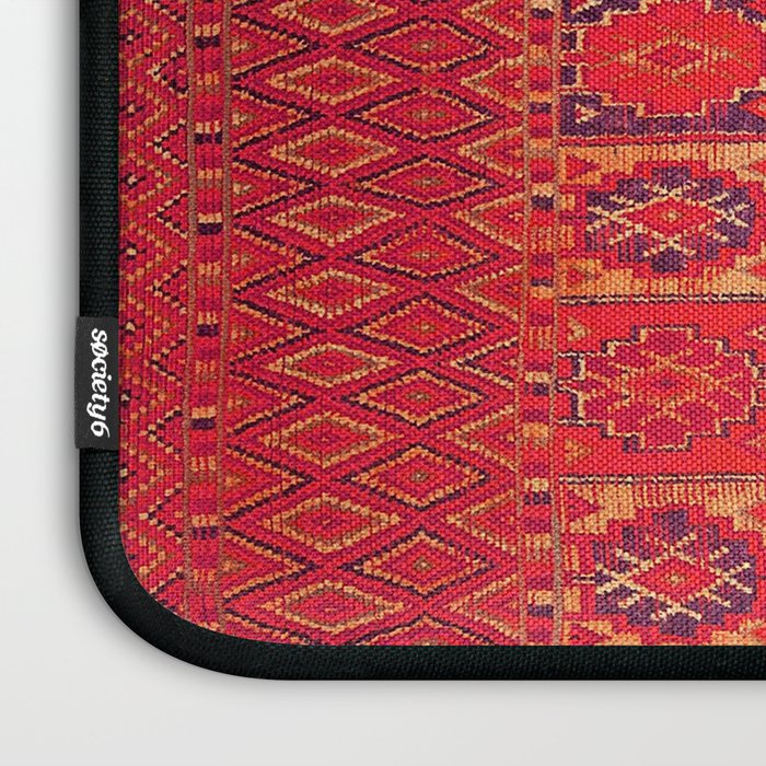 Orange Traditional Moroccan Berber Rug Design B30 Laptop Sleeve Gallery Image 3